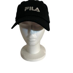 FILA Black Athletic Cap